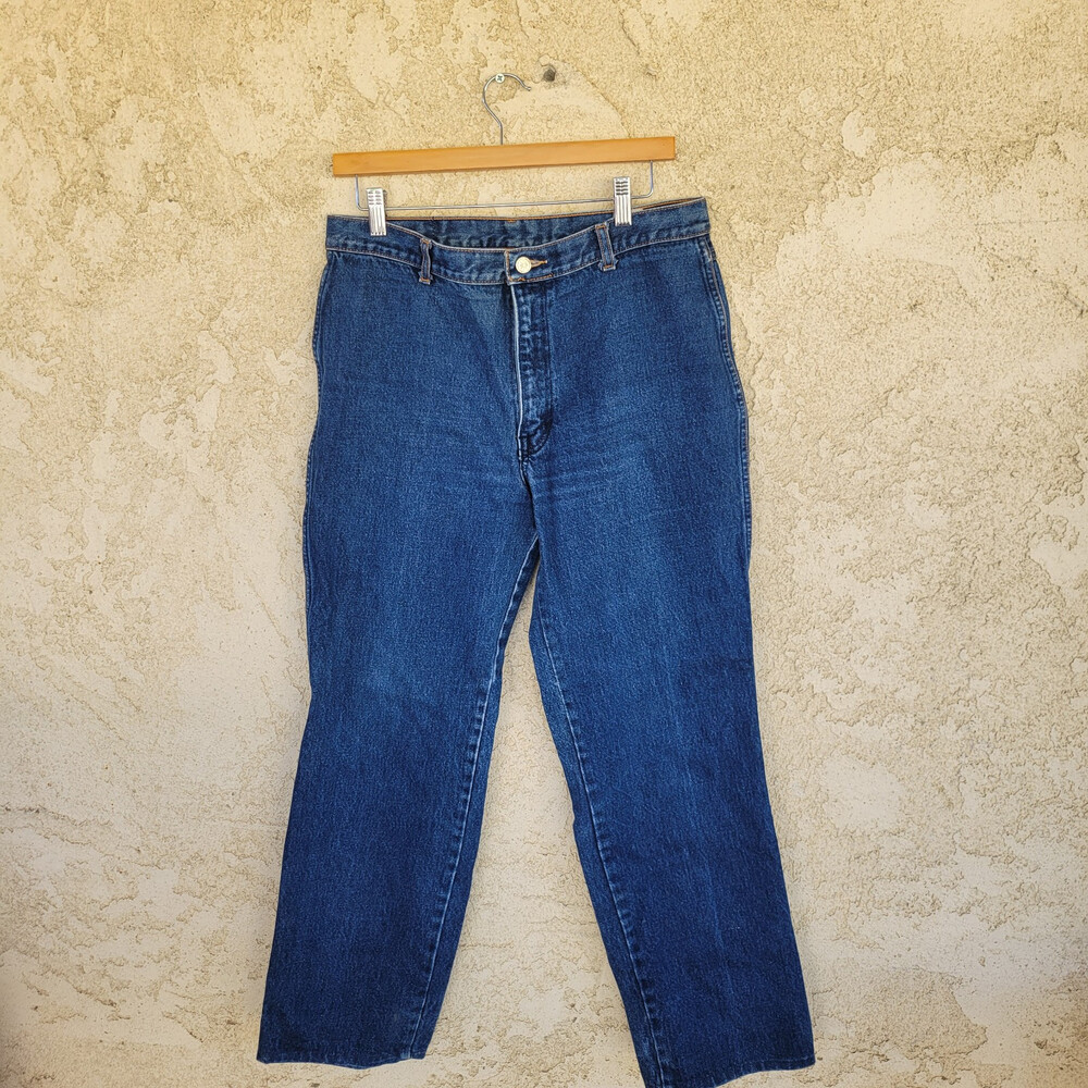 Vintage Brittania Jeans ~Men's Size 34/15, Large Blue Denim Cotton Jeans.
